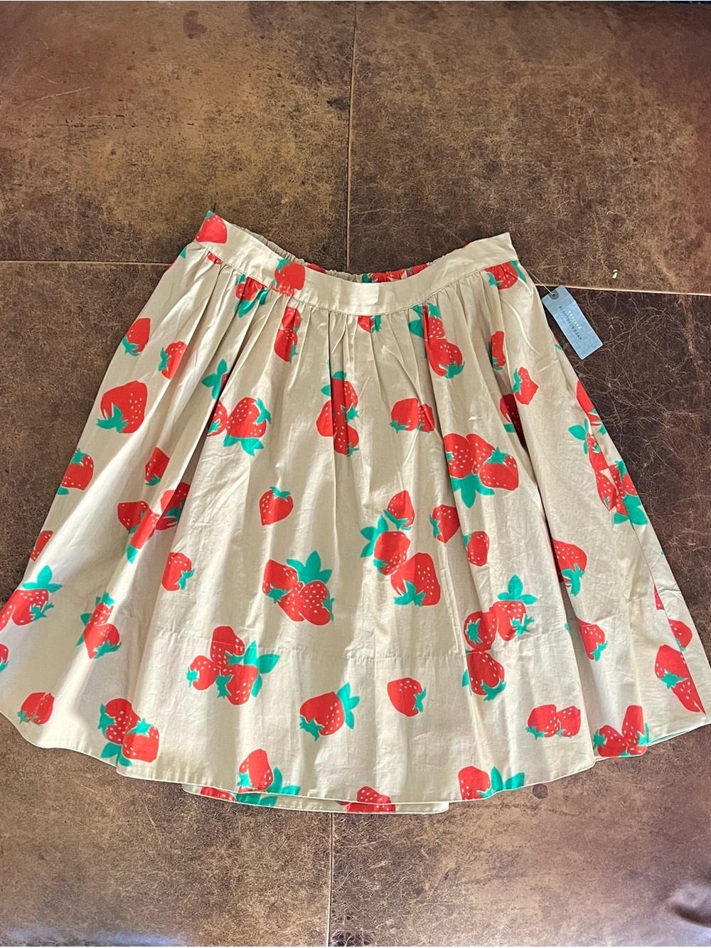 NWT Anthropologie Maeve Jacie Poplin Skirt M Petite